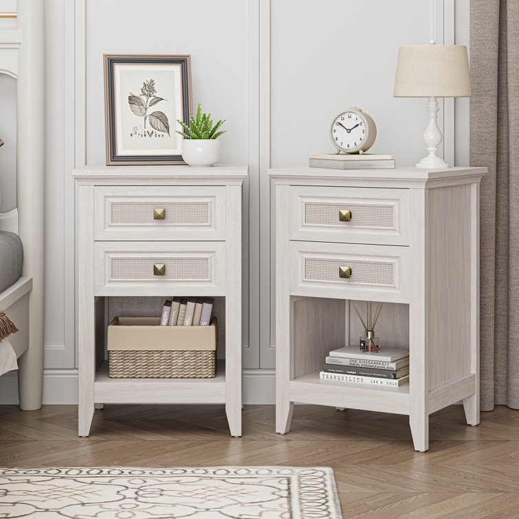 Raby Natural Rattan Nightstands