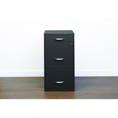 Adelo 14.25 " Wide 3 Steel Vertical Filing Cabinet