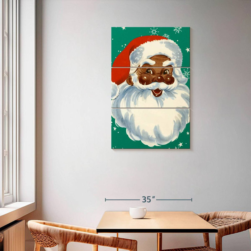 Père Noël noir Lelend, H 57 po x l 36 po