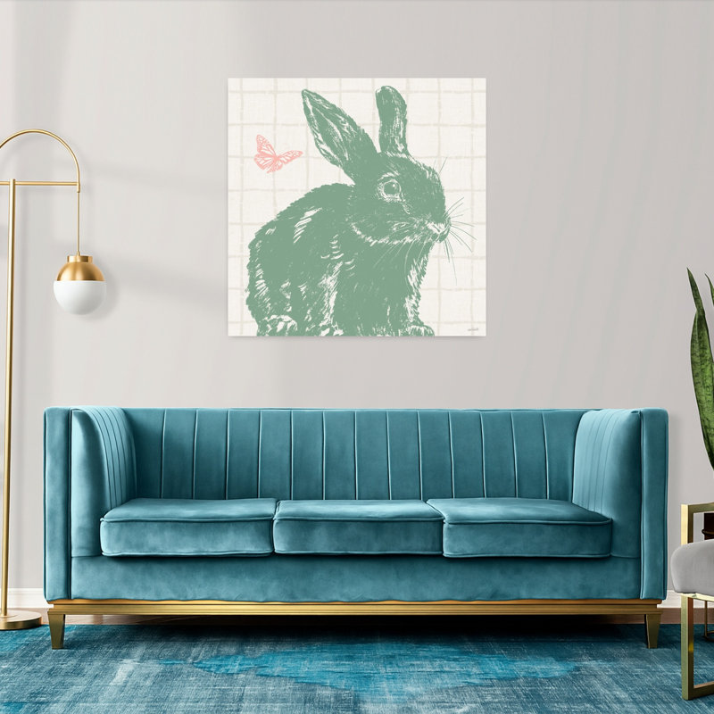 Spring Delight VI Contemporary Butterfly Spring Art, H 36 po x l 36 po