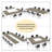 78.7" Extra Long 2-Person Computer Desk, Double Workstation For Home Office, Modern Collaborative Desk With Heavy-Duty Steel Legs, Oak & White Finish
