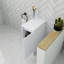 Rangement autoportant pour salle de bain de 12 po avec porte et tablette à fermeture en douceur