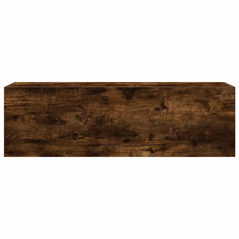 Bathroom Wall Cabinet, Smoked Oak, 11.8"H x 9.8"W x 39.4"L 