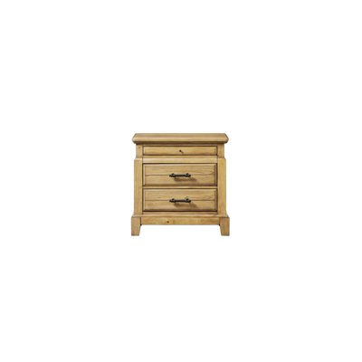 Nightstand With 2 Drawers And A Hidden Pull-Out Tray