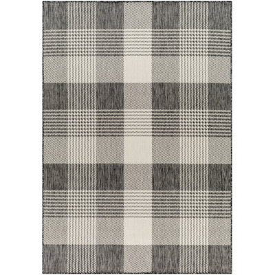Emmeline Black/Ivory Outdoor Area Rug