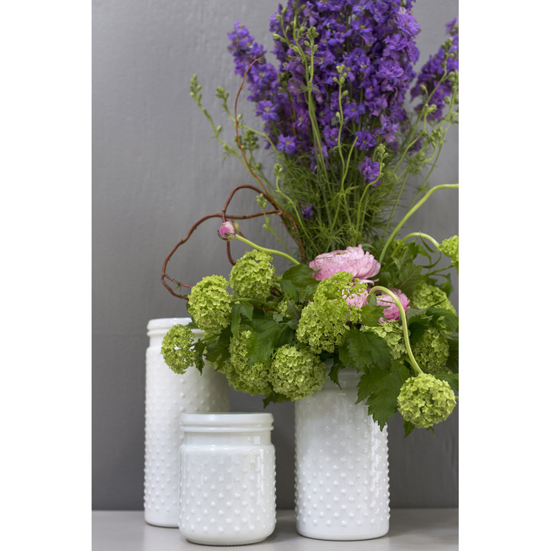  Vase de table en verre fait à la main