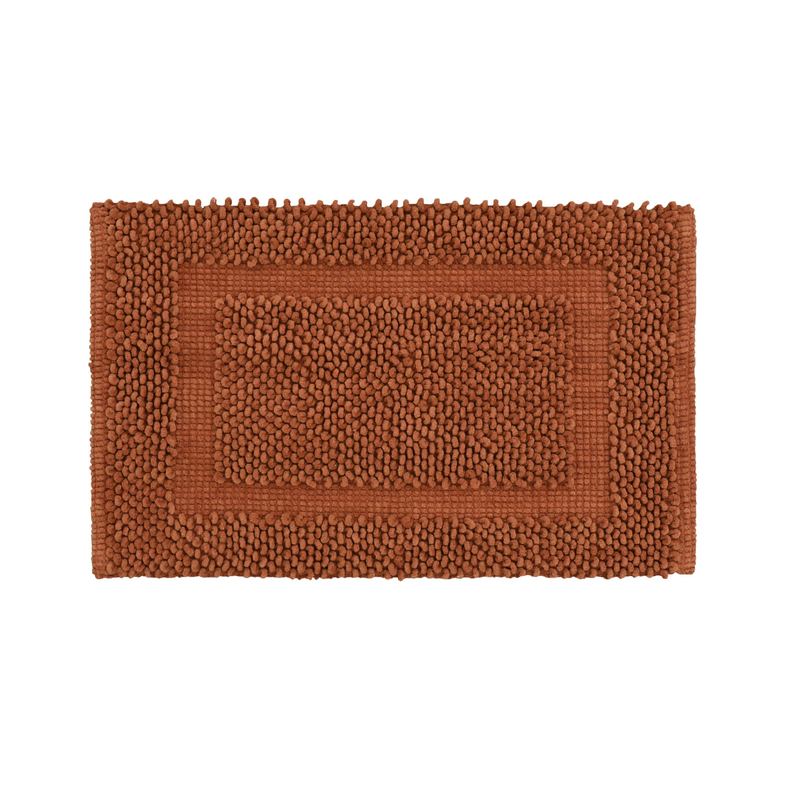 Payten Classic Cotton Bath Mat, Rust, Set of 2 - 17" W x 24"L / 20"W x 32"L