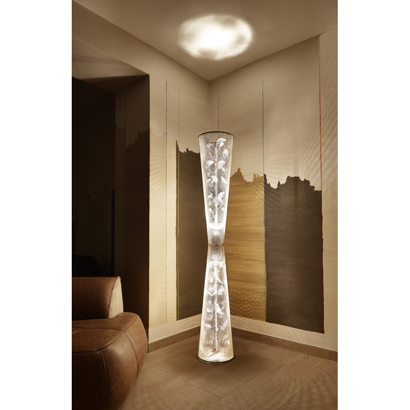 Floral 67'' Column Floor Lamp