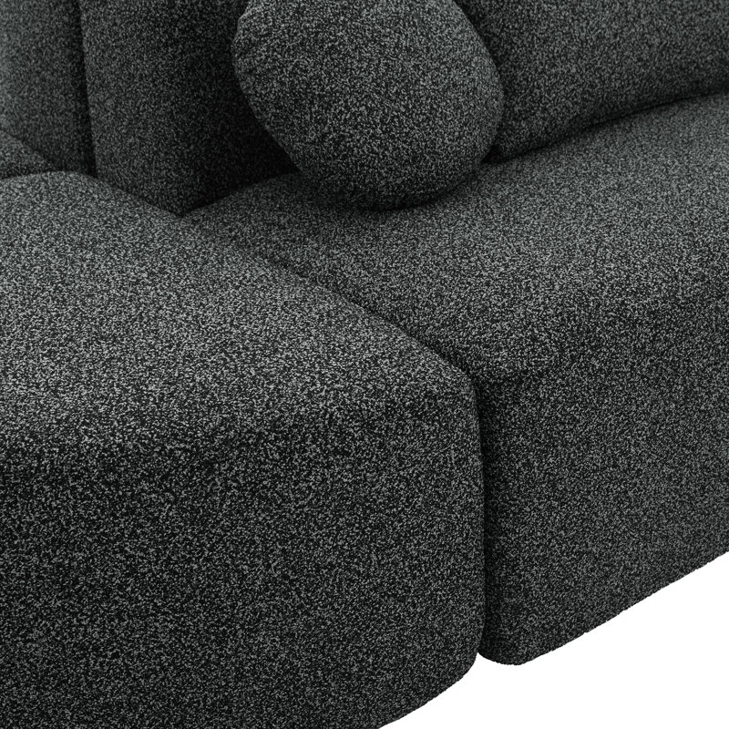 Canapé modulaire Boneless Couch, Noir