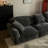 Adjustable Dark Straight-Line Sofa