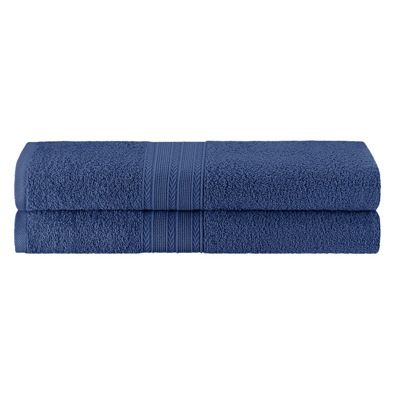 450 GSM Hannu Eco-Friendly 100% Ringspun Sustainable Cotton Bath Sheet, Navy Blue