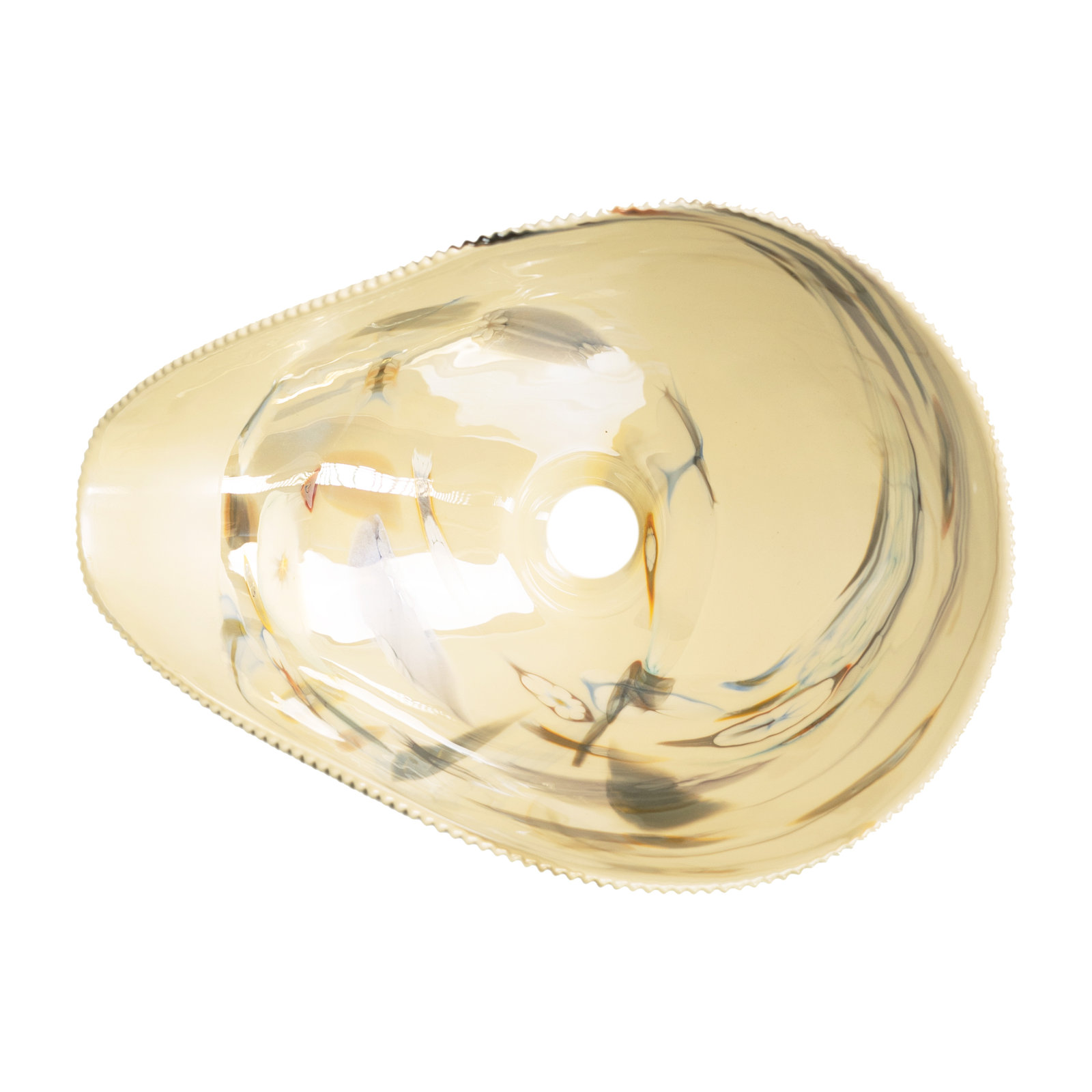 Amalfi Murano Glass Handmade Vessel Bathroom Sink, Corallina