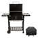 Royal Gourmet 24" Crop Barrel Charcoal Grill with Side Shelf and Cover