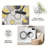 Abstract Circles Grey Yellow carpet-easy to clean, machine-washable, soft and comfortable; suitable for door mats, kitchens, living rooms, bedrooms, corridors, and laundry areas. Easy to clean, durable carpet for home decoration.-129132161