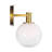 Sean Lavin Torian Bathroom Bedroom Wall Fixture With Milk Clear Glass Mix Shade-112738295-112738296-112738297