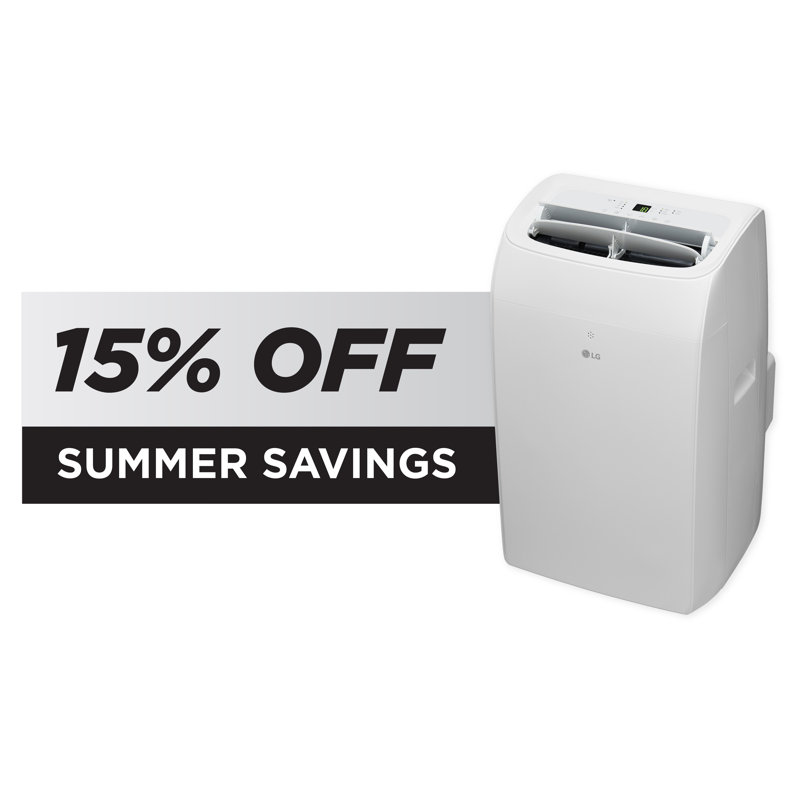 10,200 BTU (DOE) 115-Volt Portable Air Conditioner with Heat, Dehumidifier Function and Wi-Fi Control, 450 sq. ft.