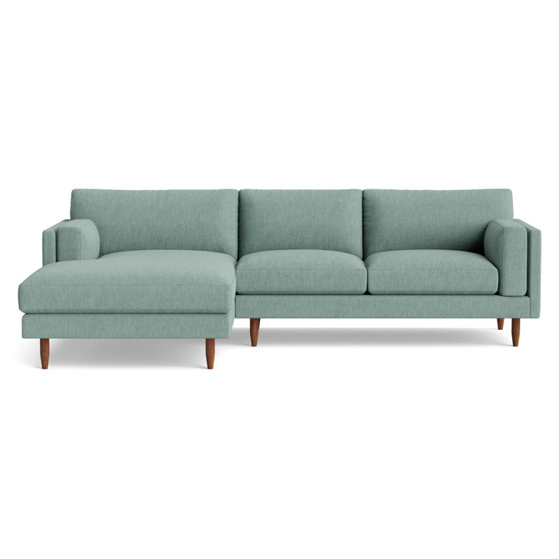 Skinny Fat Chaise Sectional, Left Hand Facing, Performance Weave - Spa
