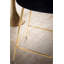 Upholstered Counter Stool with Metal Frame-1716940886