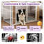 Meuble pour chien de 42 po de largeur, chenil à deux portes avec tapis lavable pour chiens de taille moyenne à grande