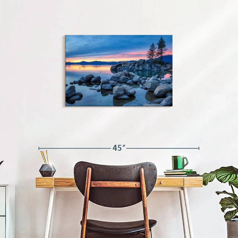 Alvord Evening At Sand Harbor, 20" H x 30" W