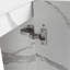 Meuble-lavabo mural 16 po avec lavabo en céramique et porte d'armoire à fermeture en douceur, pour petite salle de bain