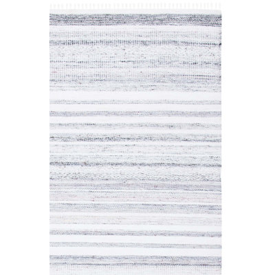 Tapis rayé performance tissé à la main Tashina