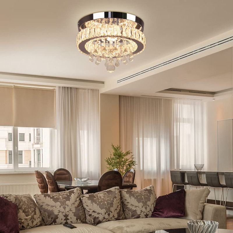Lustre tambour Ilany, Jaune