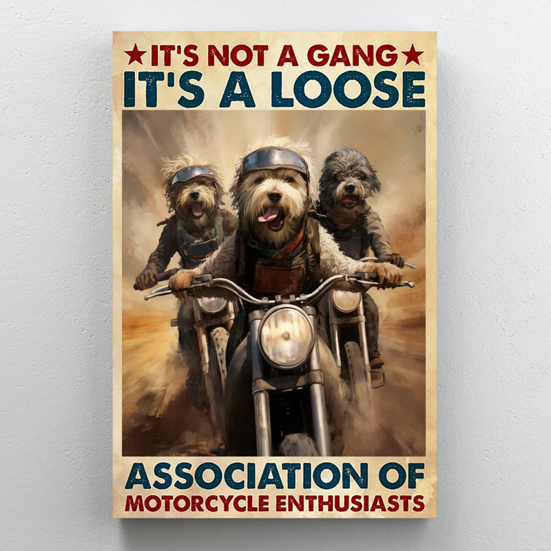 «Its Not A Gang Its A Loose», reproduction d'art sur toile 1 pièce, H 20 po x l 16 po x P 1,25 po