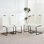 Ensemble de 4 chaises de salle à manger modernes et ergonomiques, confortables et élégantes pour toute salle à manger