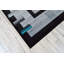 Tapis de zone turquoise abstrait 3d Kennell-2109881200