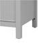 Ensemble de meuble-lavabo autoportant avec portes à fermeture douce 30 po avec lavabo en céramique, style moderne, gris