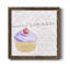 Vanilla Cupcake - cadre photo, art textuel sur toile-1028837048-1028837055