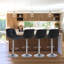 Swivel Upholstered Adjustable Height Counter Stool with Metal Frame-1992063864-1992063749