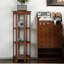 Vitrine 22,83 po en bois de frêne brun rétro