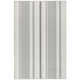 Gradation Ticking Grey Machine Washable Rug