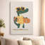 Mignon alligator avec lunettes de soleil tenant une planche à roulettes, style Illustration de dessin animé. Art mural encadré en toile - Cadre en bois massif de 24 po x 36 po et 1 po d'épaisseur pour le salon ou la chambre à coucher