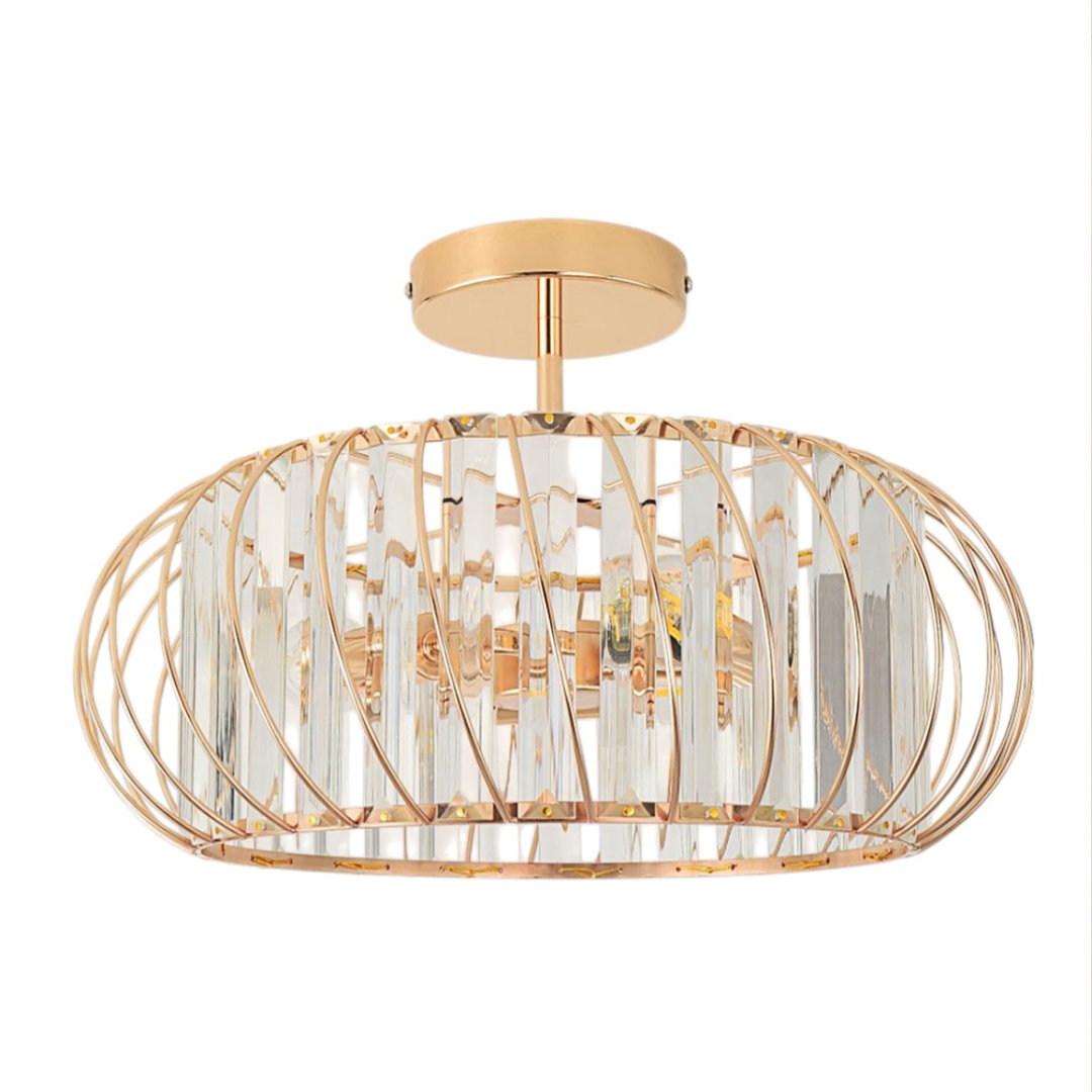 3-Light Drum Chandelier