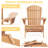 Wooden Patio Folding Chair Of 2. Fits Lawn, Garden. Comfortable Seat, Tall . Space Saving. Half Assembled. Brown 2 Lounge For Garden, Pool Side. Classic Style, Relaxing Seat. & Honey-120998015