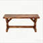 Backless Park Bench,Patio Loveseat,Outdoor Wooden Bench