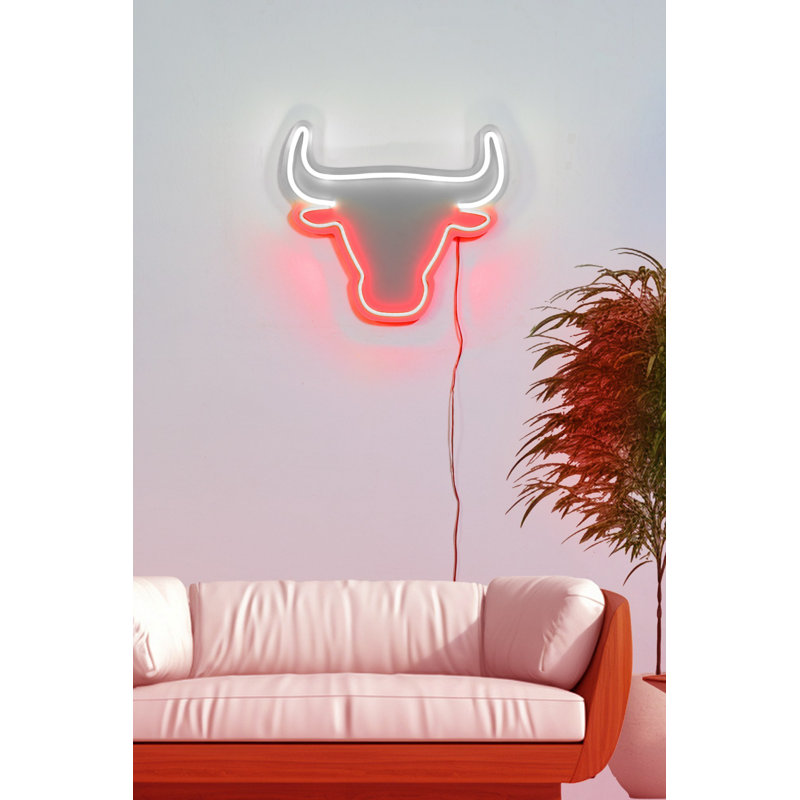 Flexible LED Neon Strip Lighting, Waterproof IP67, 12V DC | 31.5 x 35.5 cm | Durable PVC Foam Template, 375 cm Total Cord Length | Energy Efficient, Perfect for Home Décor & Parties | Easy Installation, C Max 36 W