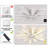Abson 27.55" 7 - Blade Reversible LED Dimmable Ceiling Fan With Light And Remote-2120066167