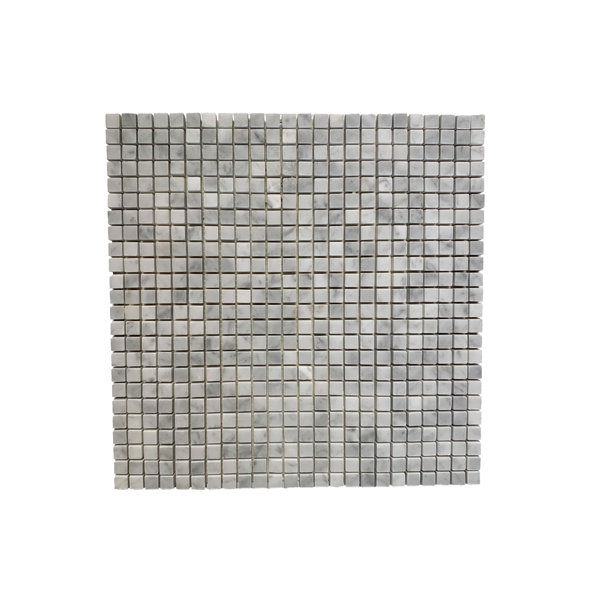 0.37" x 0.37" Marble Grid Mosaic Wall & Floor Tile