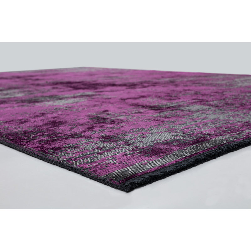 Rapture Gray/Purple Abstract Luxury Area Rug, Rectangle 7'10" x 11'2"