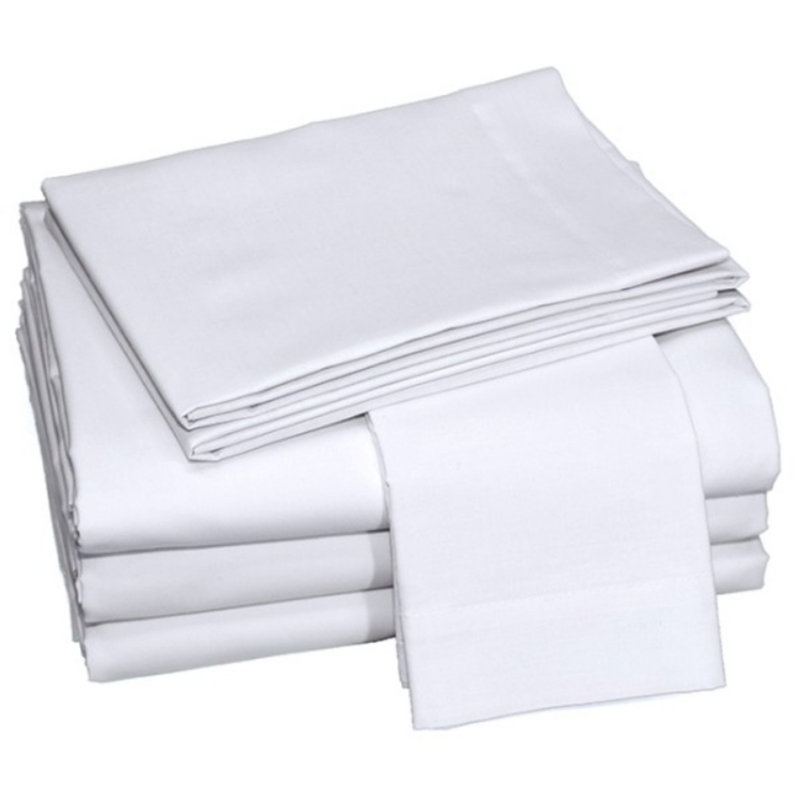 T-200 Thread Count Flat Sheet 6 PK By Rifz, Full (Large) Flat Sheet