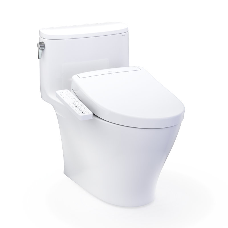 TOTO® WASHLET®+ Nexus® 1G® One-Piece Elongated 1.0 GPF Toilet and WASHLET S2 Bidet Seat, Cotton White - MW6423346CUFG#01