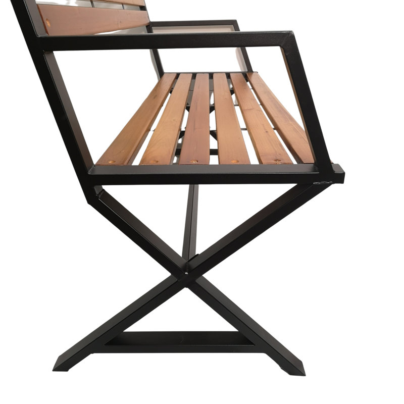 Abdule Solid Wood Outdoor Bench