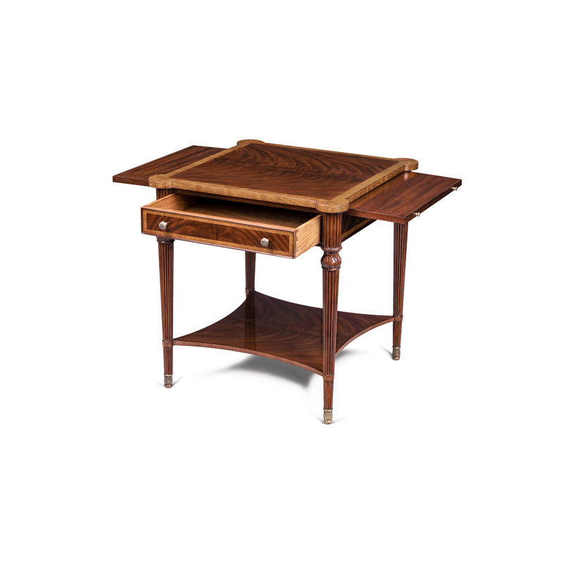 Scarborough House Solid Wood End Table, Mahogany