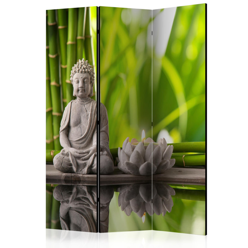 Columbia 172cm H Solid Wood Folding Room Divider, 3