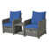 Ensemble de conversation pour terrasse 2 personnes avec coussins et repose-pieds Mapleview