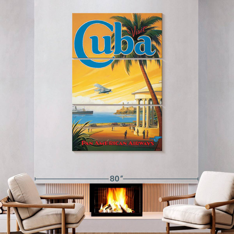 Gillard Visit Cuba, 74" H x 48" W